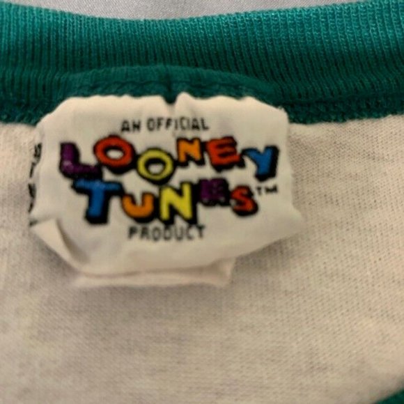 Vintage 90sTaz Looney Tunes Christmas Santa T Shirt WB XXL Single Stitch - Picture 3 of 4